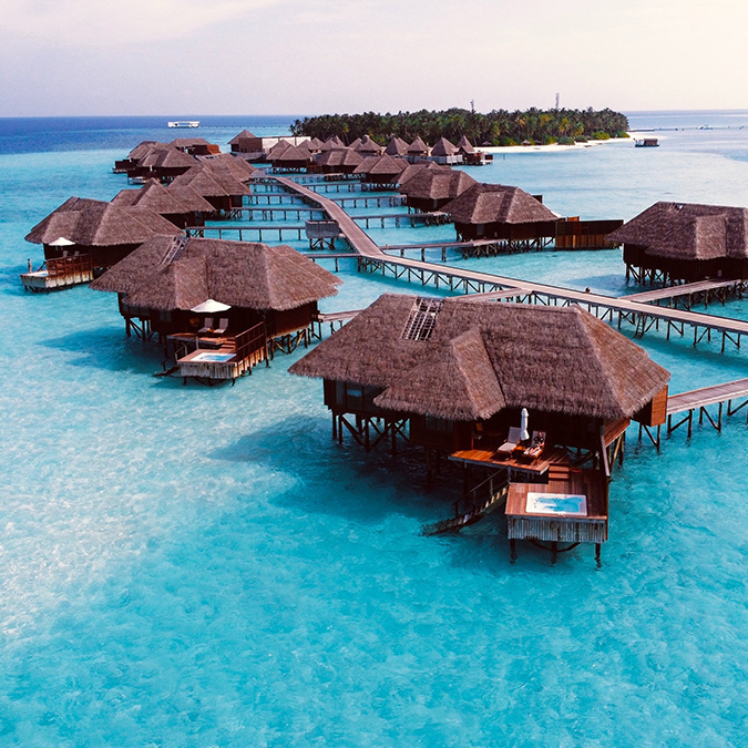 Private beach resorts.